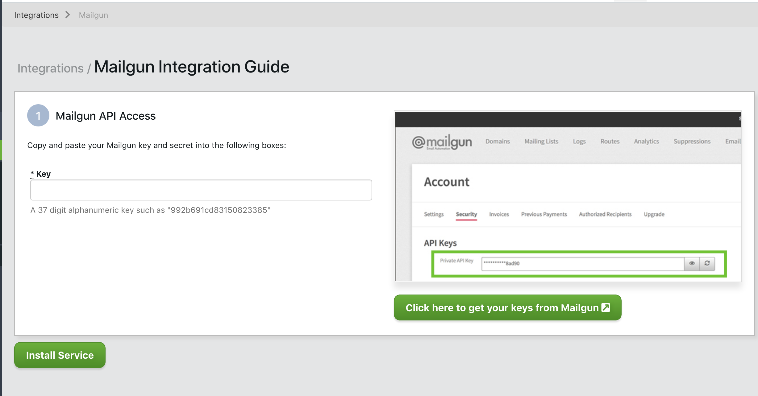 Mailgun TrackDrive Integration